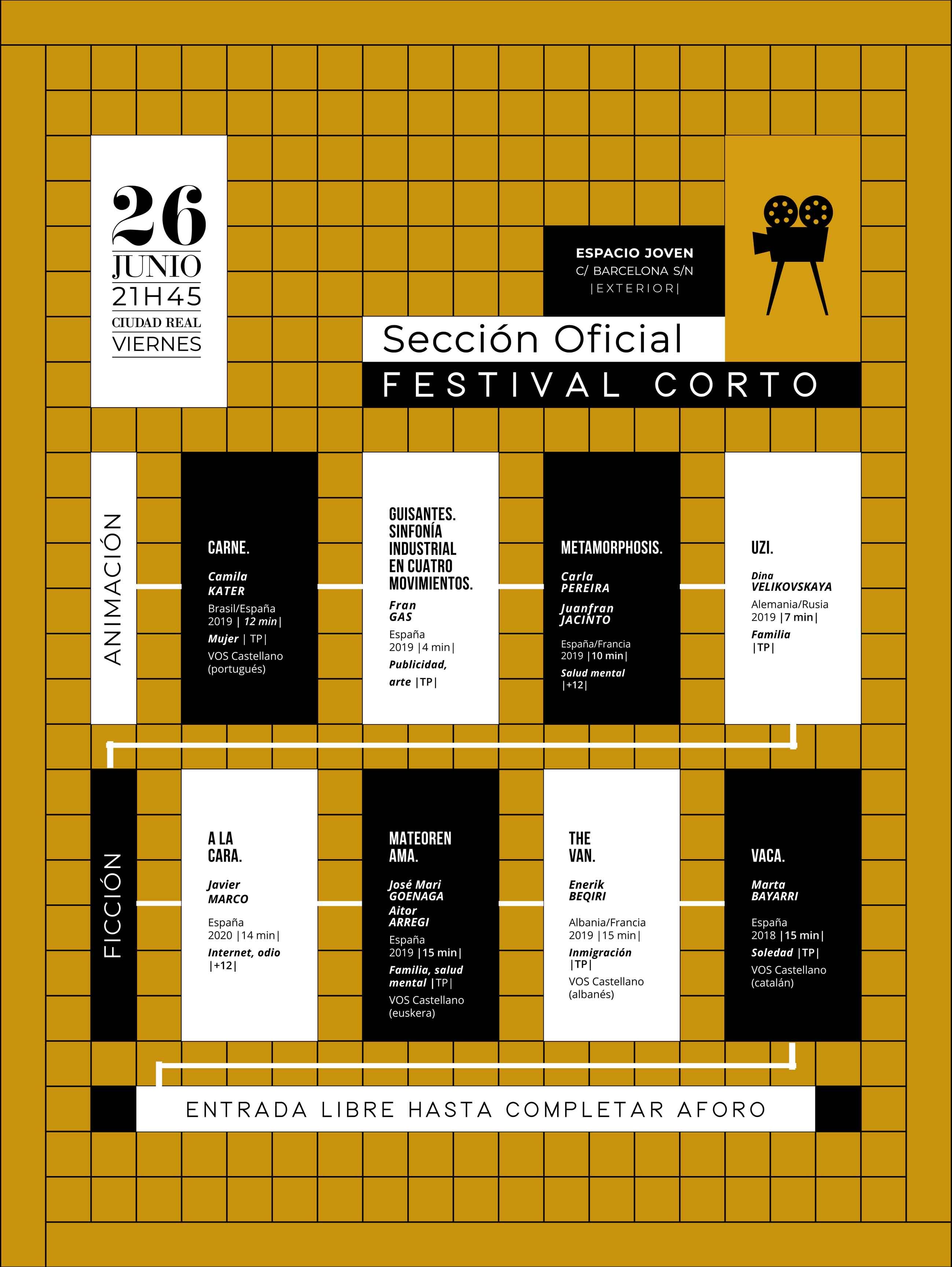 Programación 2020 - Festival Corto Ciudad Real